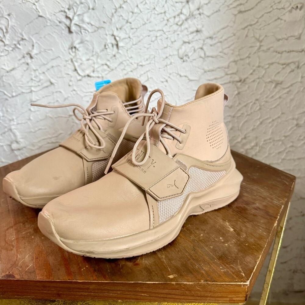 Fenty by Rhianna Puma Beige High-Top Women’s Sneakers - Picture 3 of 10